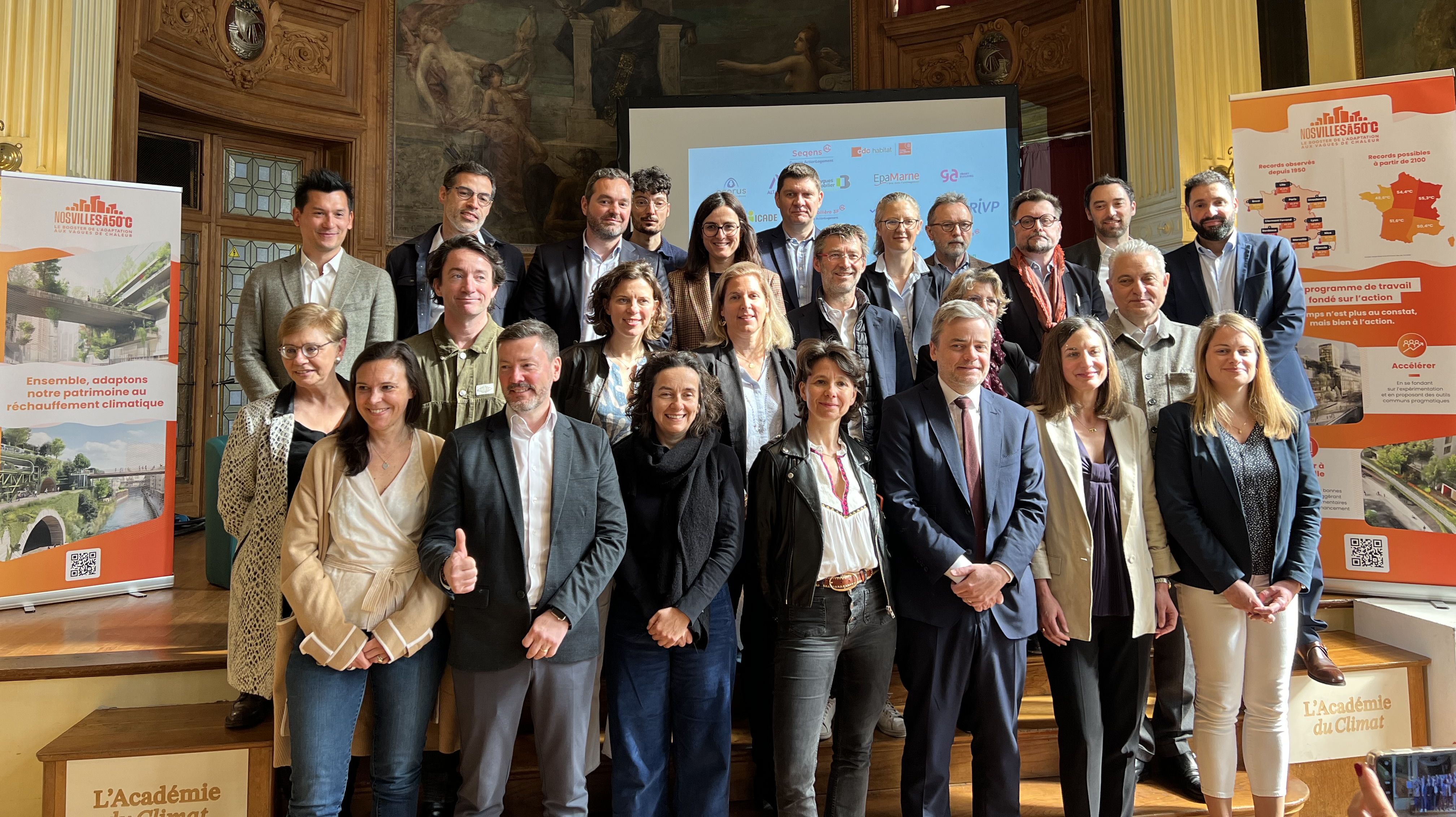 Le collectif "Nos villes à 50°C" rassemble de nombreux acteurs du bâtiment, de l'immobilier, de l'ingénierie et de l'énergie.