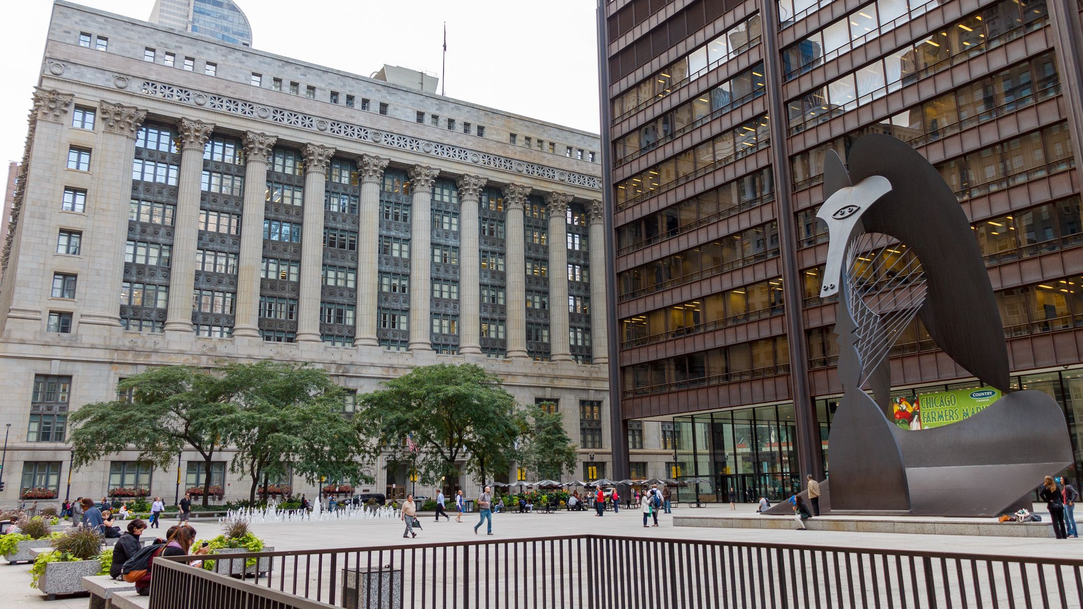 L'hôtel de ville de Chicago, Illinois. Chicago bâtiments publics énergies renouvelables