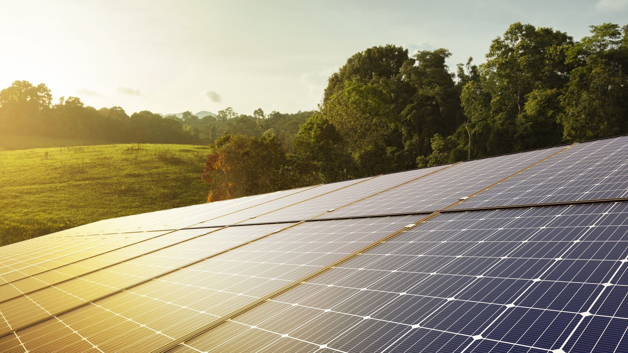 Illustration d'une centrale solaire photovoltaïque.