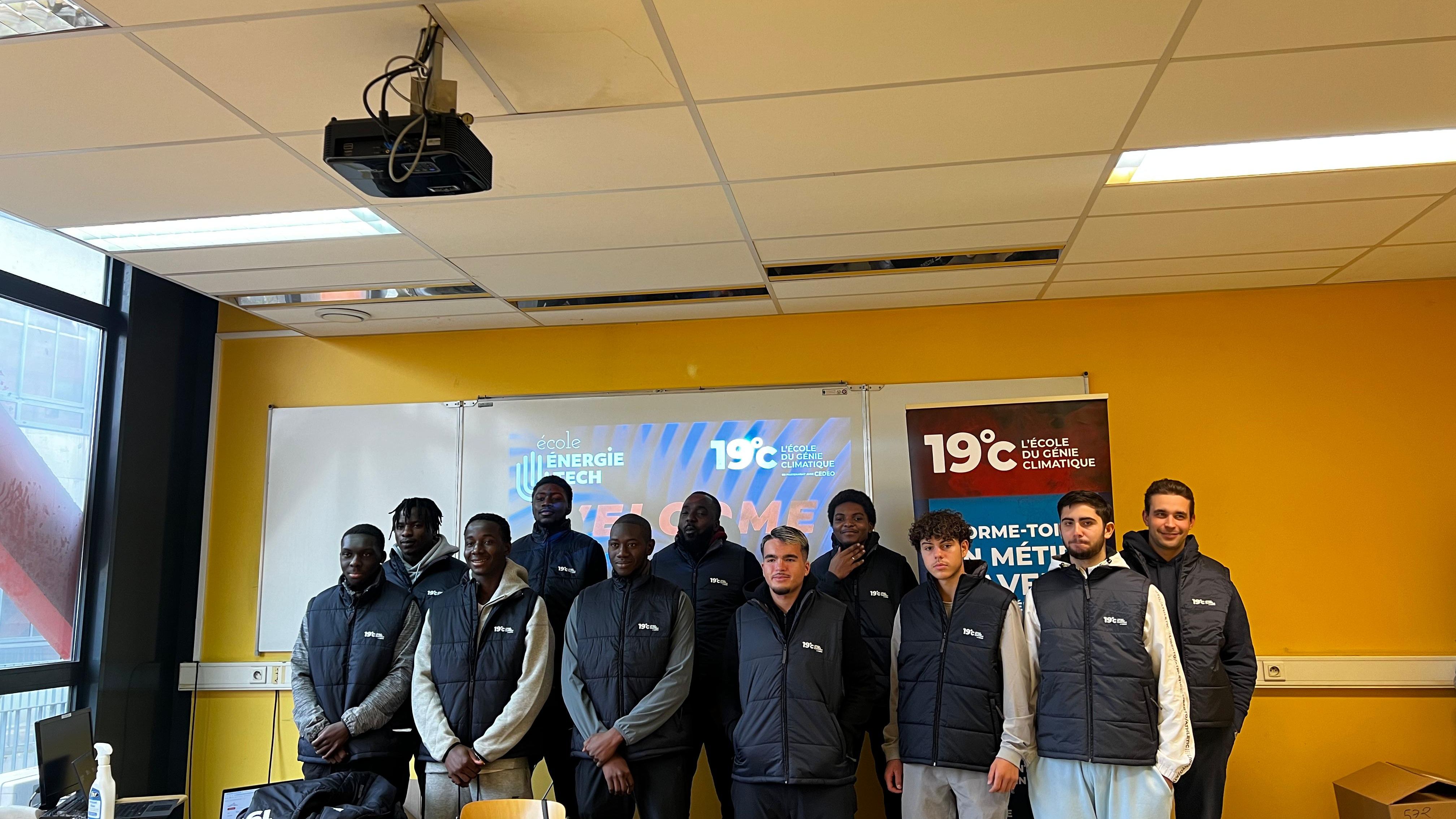 Une classe de l'École du génie climatique à Alfortville (Val-de-Marne). École du génie climatique