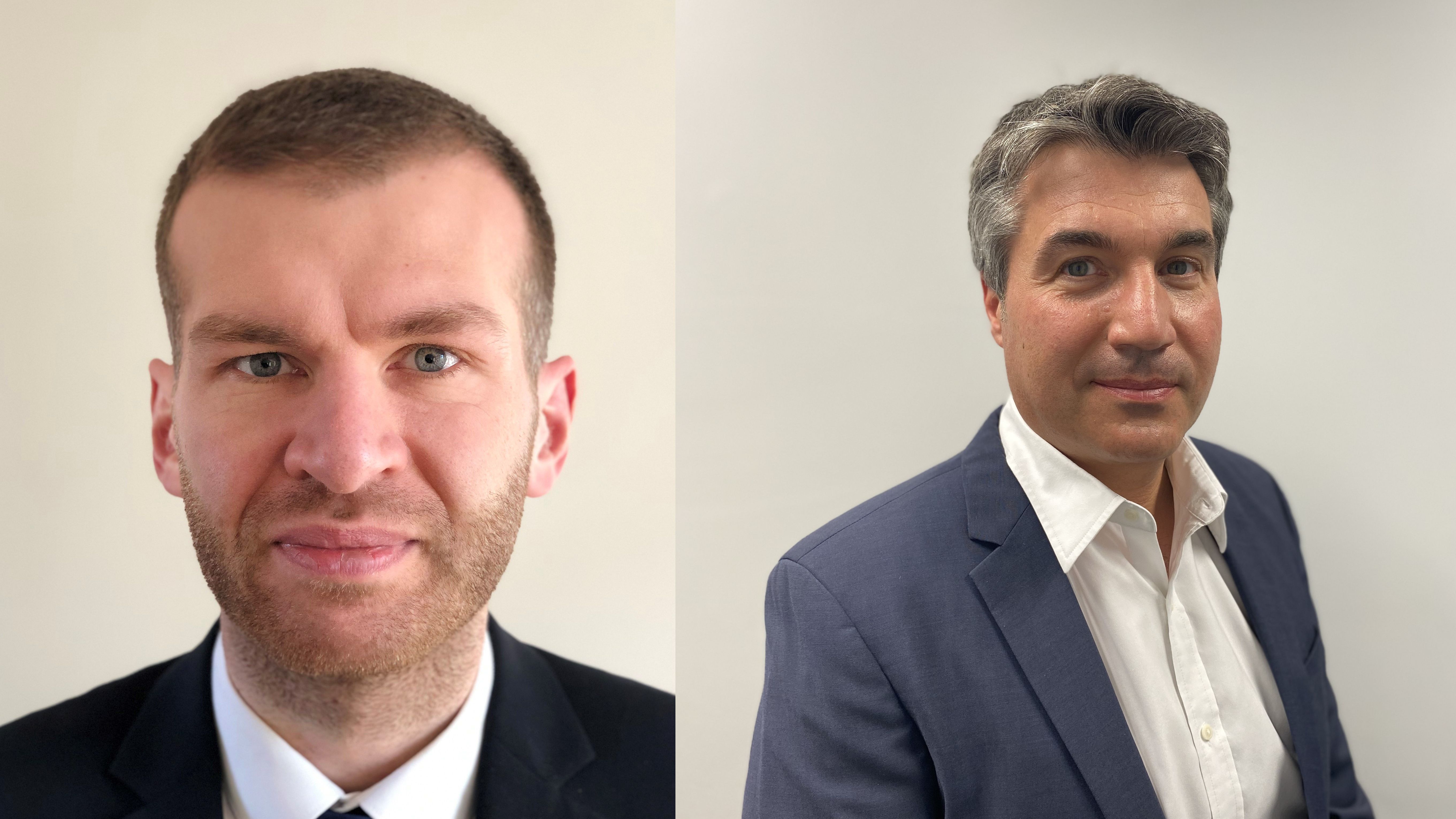 Benoît Lecornu (à gauche), responsable marketing chez Panasonic Heating & Cooling France, et Thierry Ronat, directeur France chez Panasonic Heating & Cooling Solutions.