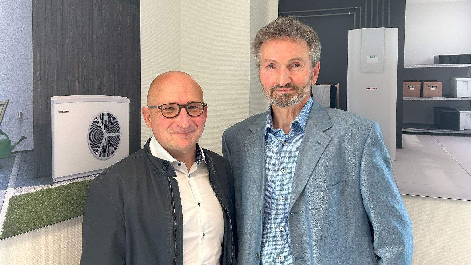 Franck Foureau (à gauche) et Denis Muller, les deux nouveaux directeurs généraux de Stiebel Eltron France.