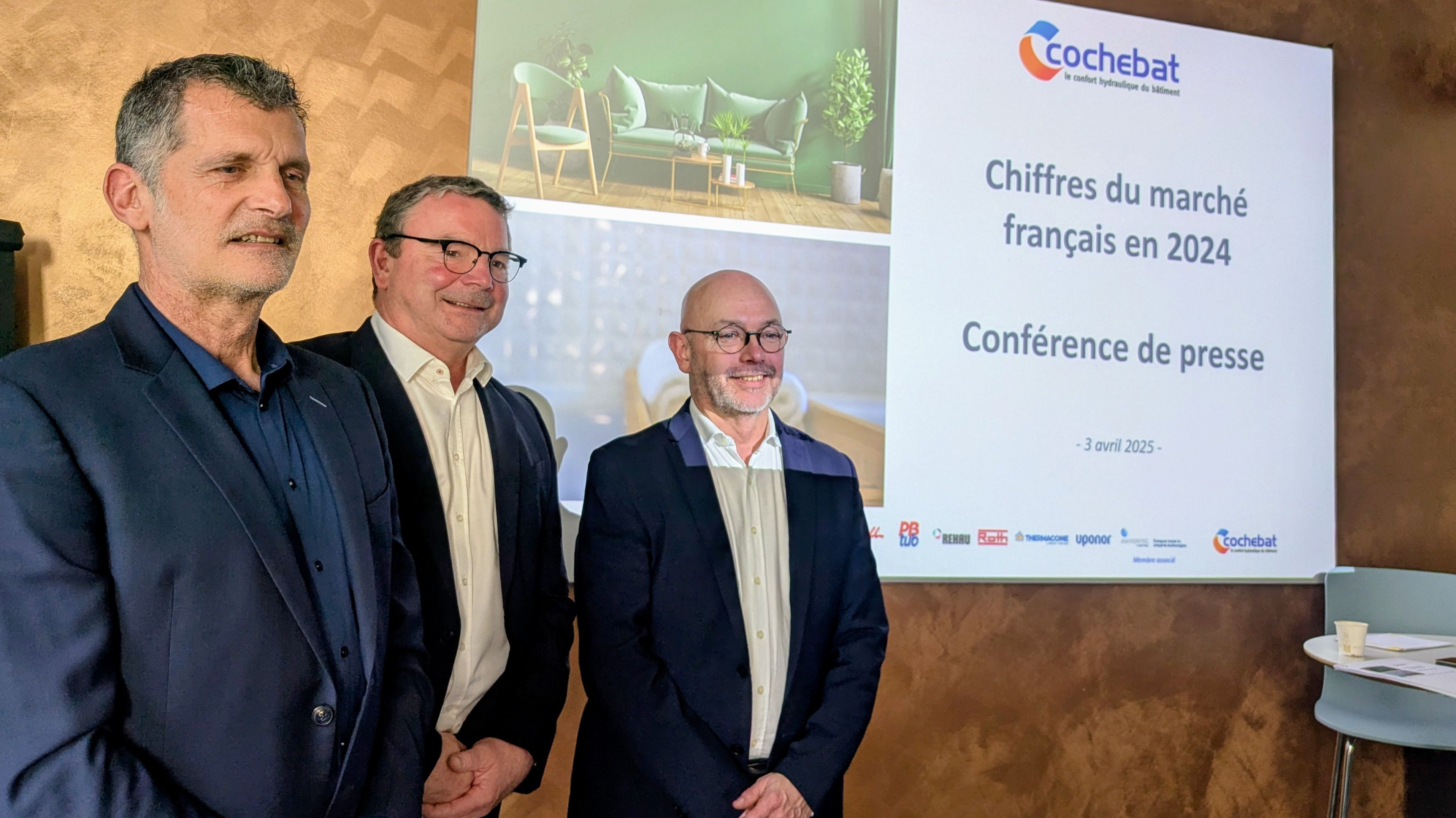 De gauche à droite : Benoît Smagghe, président de la commission technique de Cochebat ; Rémi Bertsch, président de la commission communication de Cochebat ; et Florent Kieffer, président de Cochebat.