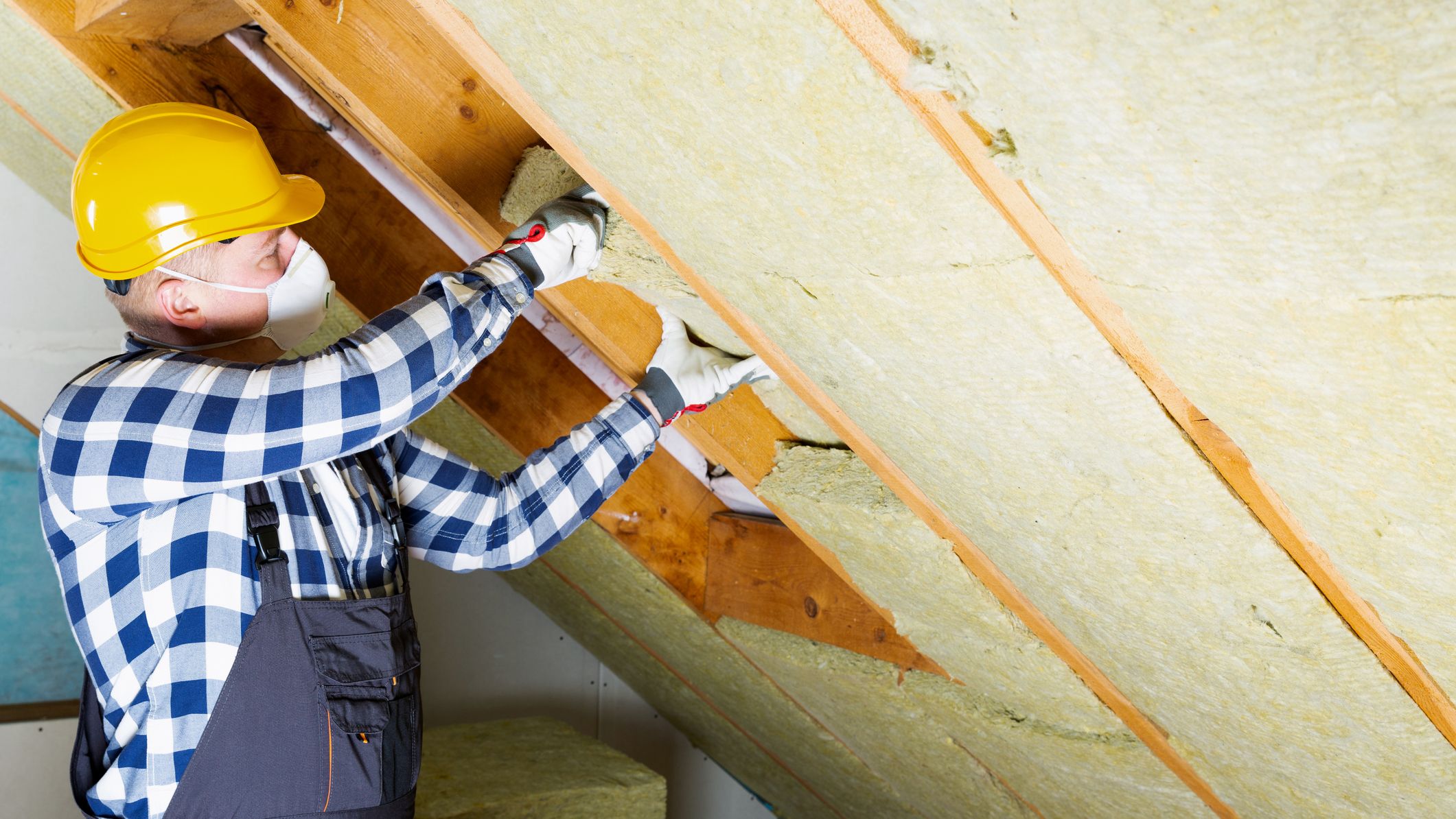 Travaux d'isolation des combles.