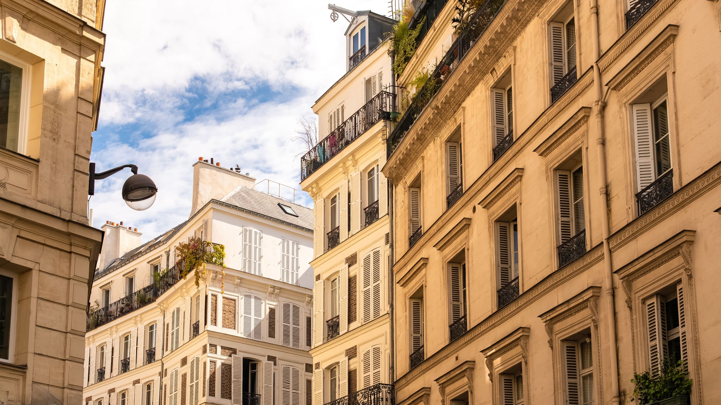 Des immeubles d'habitation parisiens en copropriété.
